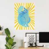 Cat | Funny & decorative Poster (Thuiskantoor)
