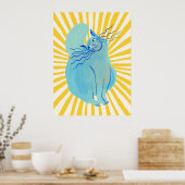 Cat | Funny & decorative Poster (Keuken)