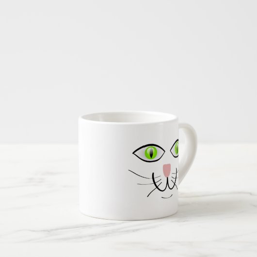Cat Funny Face Cartoon-29034 Espresso Kop (Voorkant rechts)