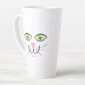 Cat Funny Face Cartoon-29034 Latte Mok (Linkerhoek)