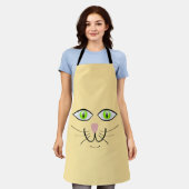 Cat Funny Face Cartoon-29034 Schort (Gedragen)
