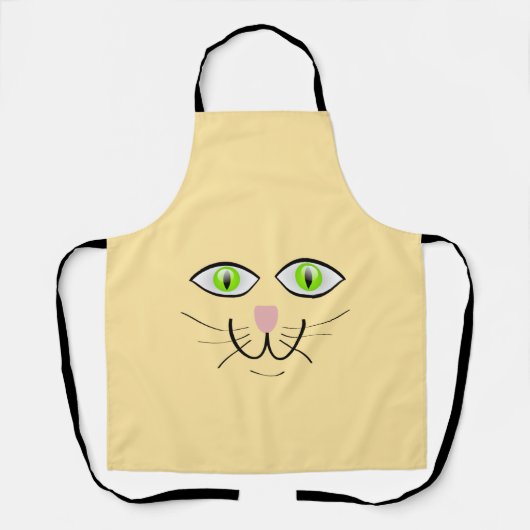 Cat Funny Face Cartoon-29034 Schort (Voorkant)