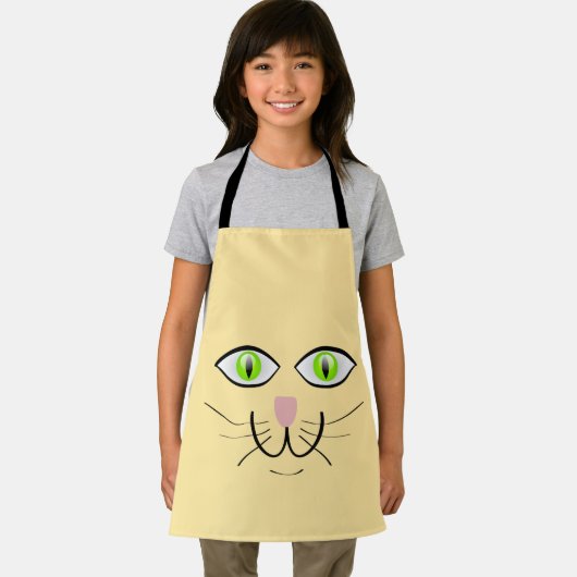 Cat Funny Face Cartoon-29034 Schort (Insitu)