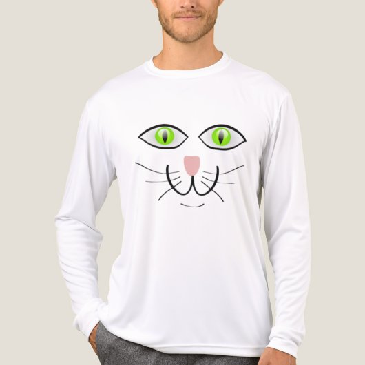 Cat Funny Face Cartoon-29034 Tri-Blend Shirt (Voorkant volledig)