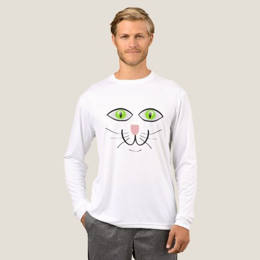 Cat Funny Face Cartoon-29034 Tri-Blend Shirt (Voorkant)