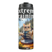 Cat Funny Kayak Paddle Thermosbeker (Voorkant)