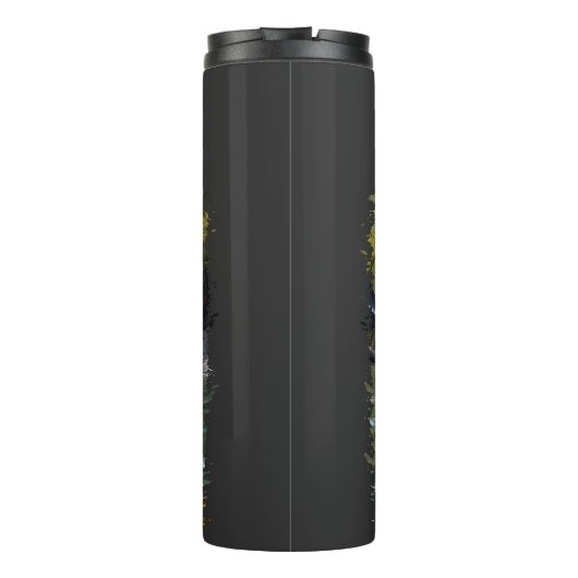 Cat Funny Kayak Paddle Thermosbeker (Achterkant)