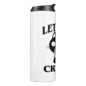 Cat Funny Let's Do Crimes Halloween voor Vrouwen M Thermosbeker (Gedraaid links)