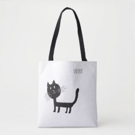 Cat Funny Miawo Canvas tas