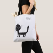 Cat Funny Miawo Canvas tas (Dichtbij)