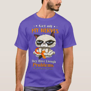 Cat Funny Multiple Sclerosis Bewustheid T-shirt