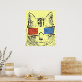 Cat Funny Poster (Keuken)