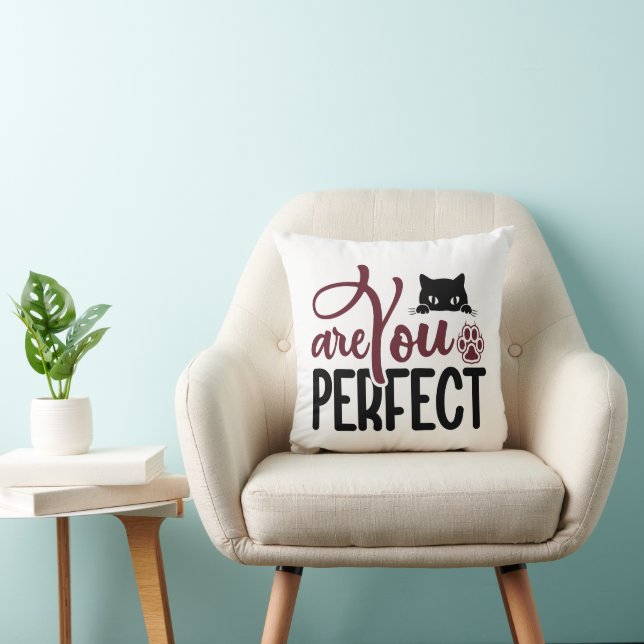 Cat Funny Quotes Kussen (Stoel)
