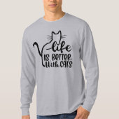 Cat Funny Quotes T-shirt (Voorkant)