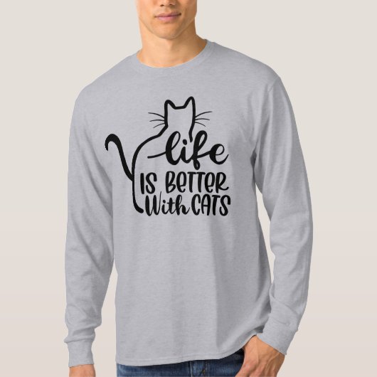 Cat Funny Quotes T-shirt (Voorkant)