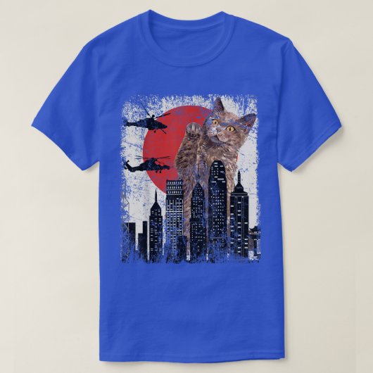 Cat Funny Retro Cat T-shirt (Design voorkant)