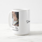 Cat Funny Solve My Crosswords Foto op maat Koffiemok (Voorkant links)