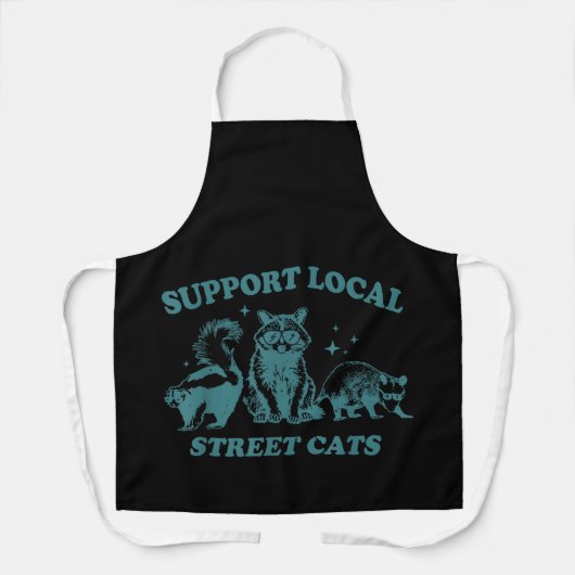 Cat Funny  Wasbeer Opossum Skunk Schort (Voorkant)