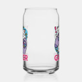 Cat Gamer Design - Spint op Gamer Joystick Art Blikvorm Glas (Links)