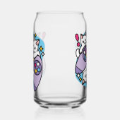 Cat Gamer Design - Spint op Gamer Joystick Art Blikvorm Glas (Links)