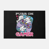Cat Gamer Design - Spint op Gamer Joystick Art Deurmat (Voorkant)