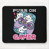 Cat Gamer Design - Spint op Gamer Joystick Art Muismat (Voorkant)