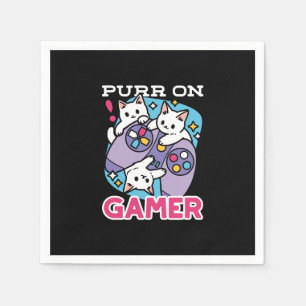 Cat Gamer Design - Spint op Gamer Joystick Art Servet