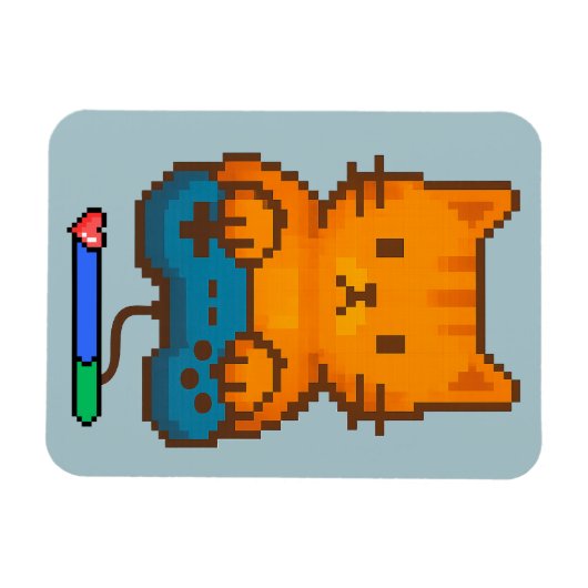 CAT GAMER MAGNEET (Horizontaal)