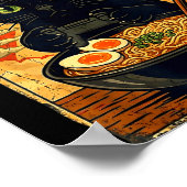 Cat Gamer Men Anime Kawaii Funny Gaming Headset Ca Poster (Hoek)