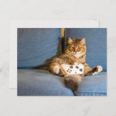 Cat Gamer Postcrossing Briefkaart (Voorkant / Achterkant)
