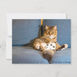 Cat Gamer Postcrossing Briefkaart