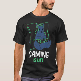 Cat Gaming is een levensgamer T-shirt
