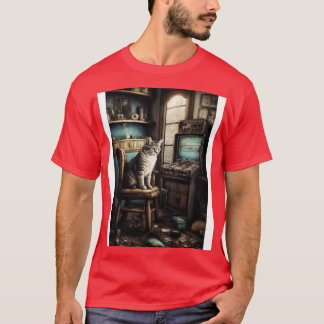 Cat Gaming Room T-shirt