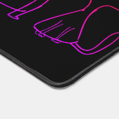 Cat gang Line Art Cartoon illustratie Bureaumat (Hoek)