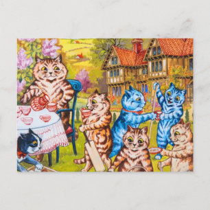 Cat Garden Party Briefkaart