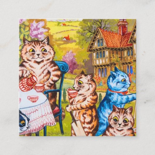 Cat Garden Party Informatiekaartje (Voorkant)