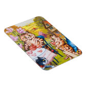 Cat Garden Party Magneet (Rechterzijde)