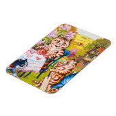 Cat Garden Party Magneet (Linkerzijde)