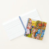 Cat Garden Party Notitieboek (Binnen)