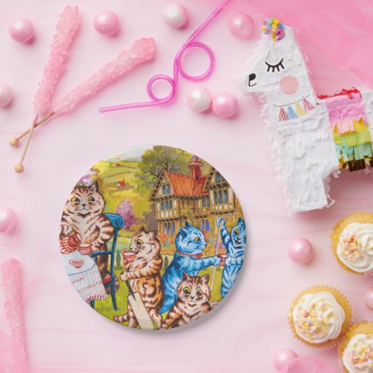 Cat Garden Party Papieren Bordje (Feest)