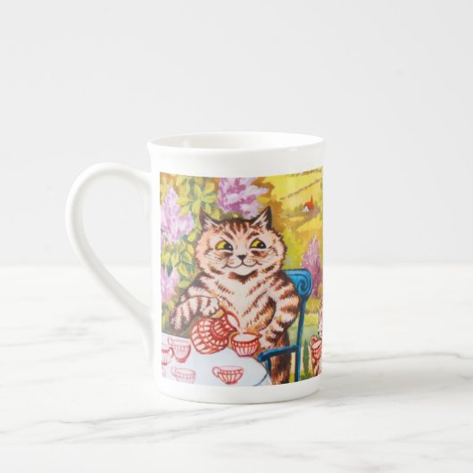 Cat Garden Party Porselein Kop (Links)