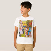 Cat Garden Party T-shirt (Voorkant volledig)