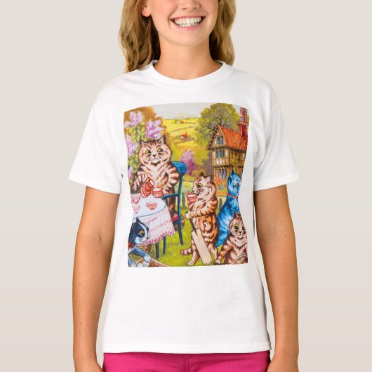 Cat Garden Party T-shirt (Voorkant)