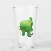 Cat Gardeners Green Topiary Animal Surreal Glas (Voorkant)