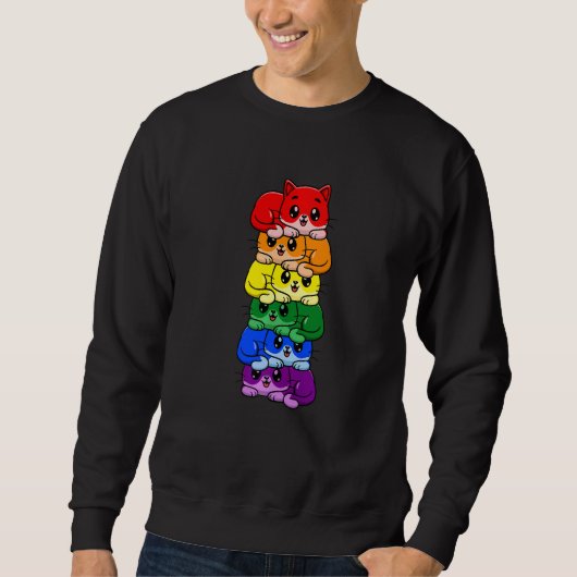 Cat Gay Pride Lgbt Kat Trui (Voorkant)