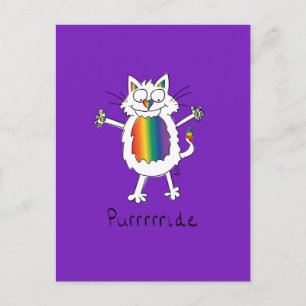Cat Gay Pride LGBTQ Briefkaart