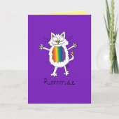 Cat Gay Pride LGBTQ Kaart (Voorkant)