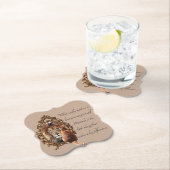 Cat Gazing Mirror Lion Inspirerend tekst  Kartonnen Onderzetters (Insitu)