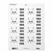 CAT-GEBIED ETIKET (Full Sheet)