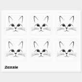 CAT-GEBIED VIERKANTE STICKER (Vel)